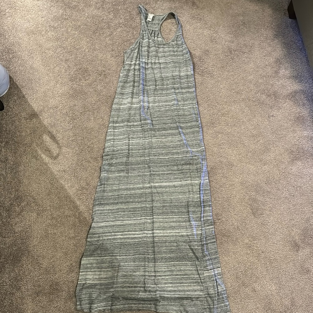 Gray maxi dress
